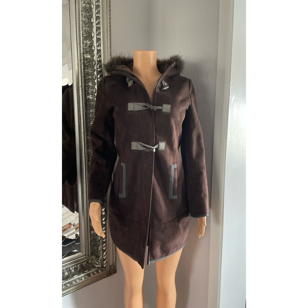 Via Spiga faux Suede Coat XS